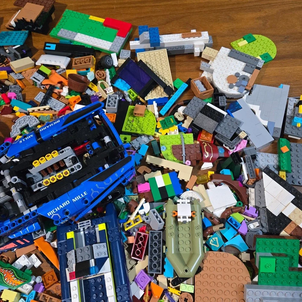 Bulk Lego Bricks Lot 6lbs Assorted Technic McLaren Senna GTR Parts Mixed